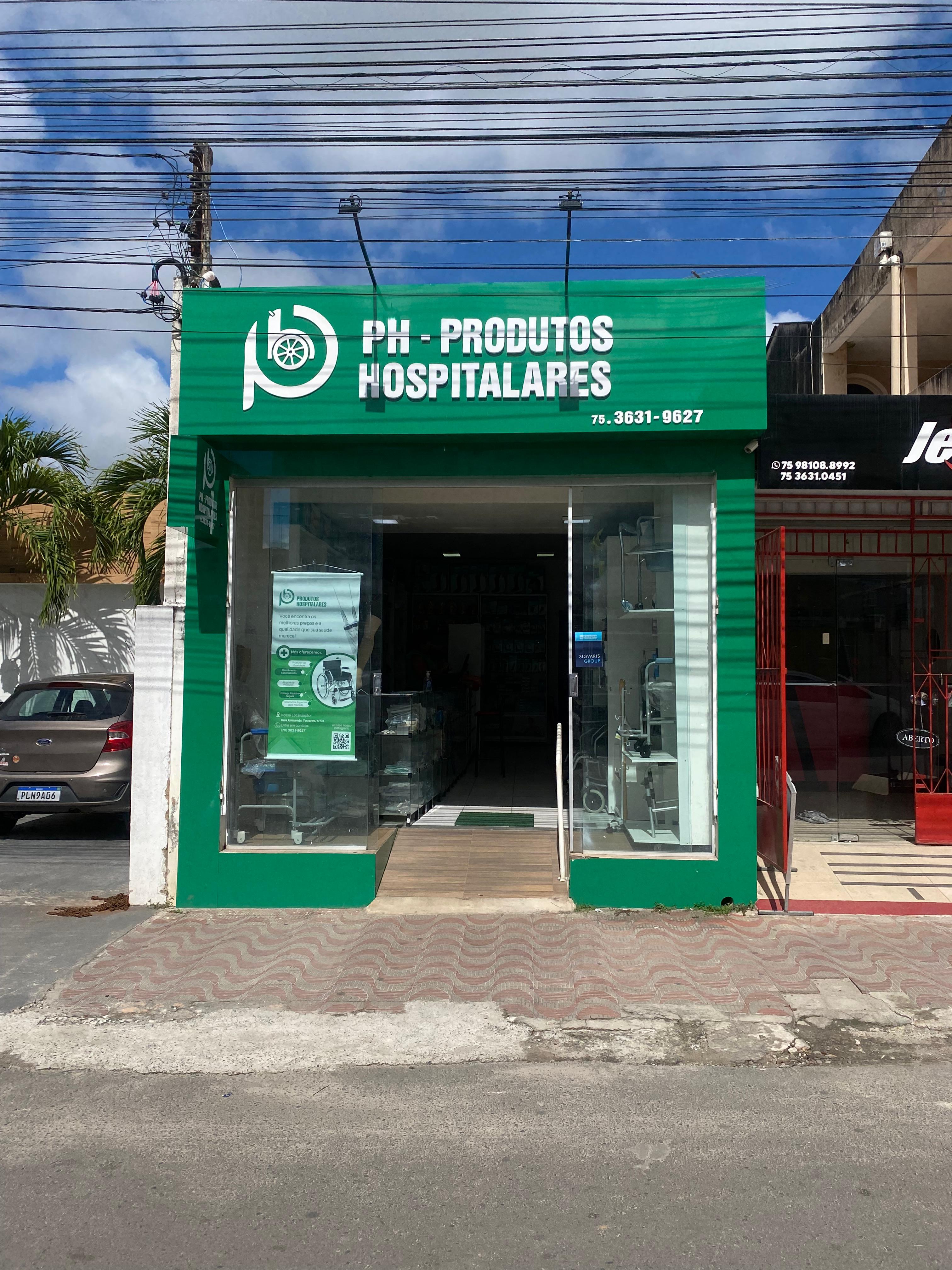 Fachada da loja PH Produtos Hospitalares